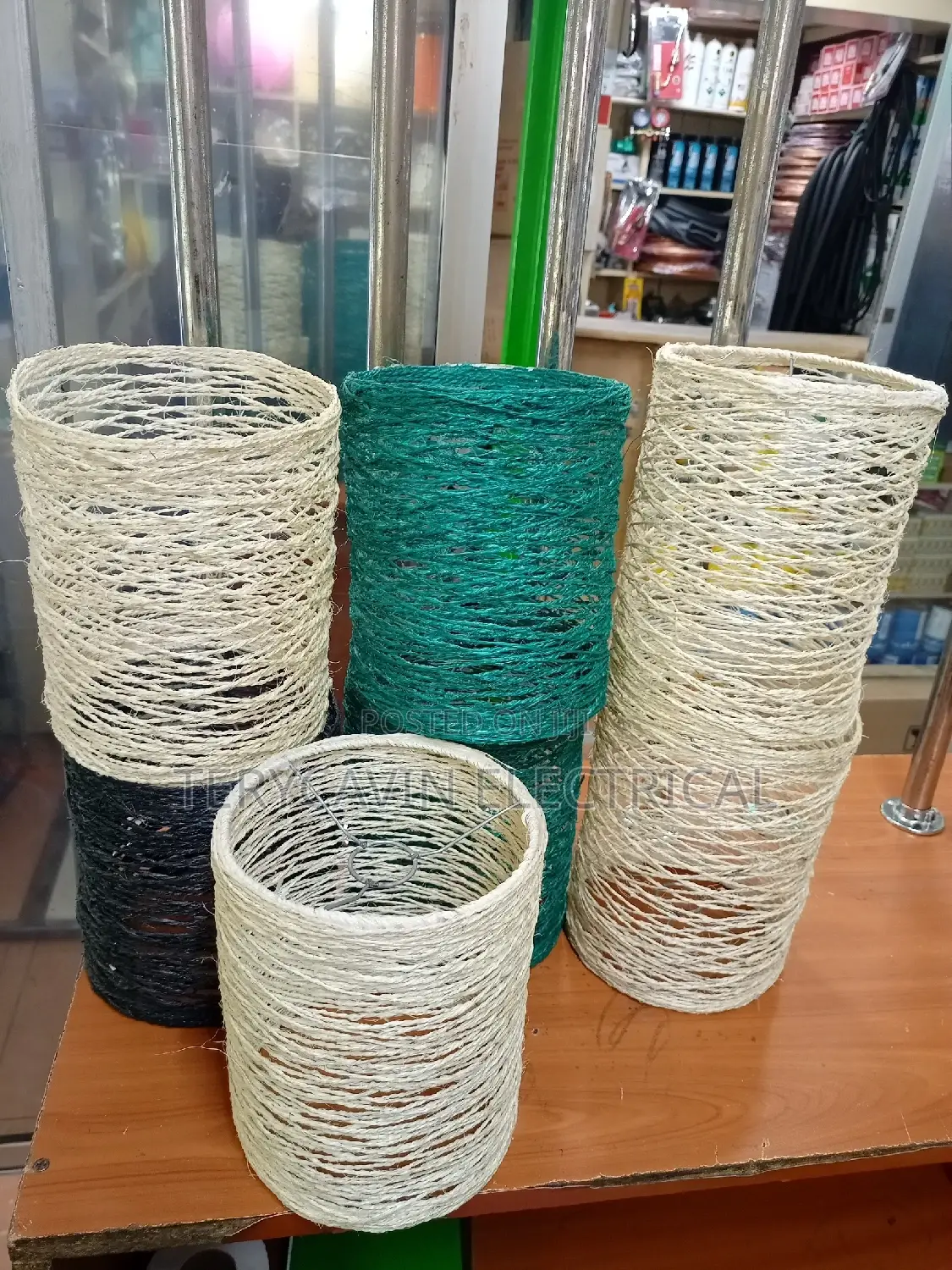 Pipe Sisal Lamp Shades
