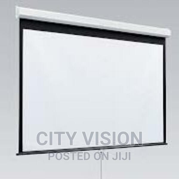 Manual Projector Screen 180×180 Cm Available