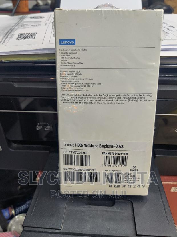 Lenovo HE05 Neckband Earphone - thumbnail 2