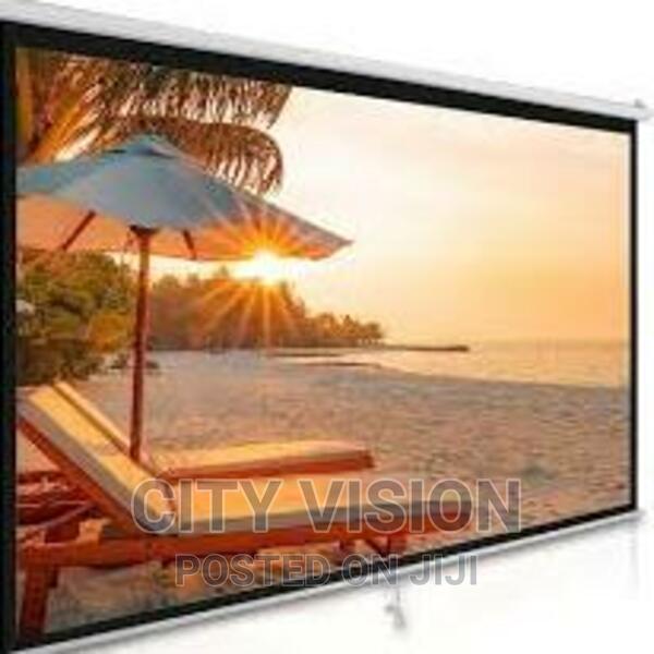 Projector Screen Manual Screen 180×180cm Available