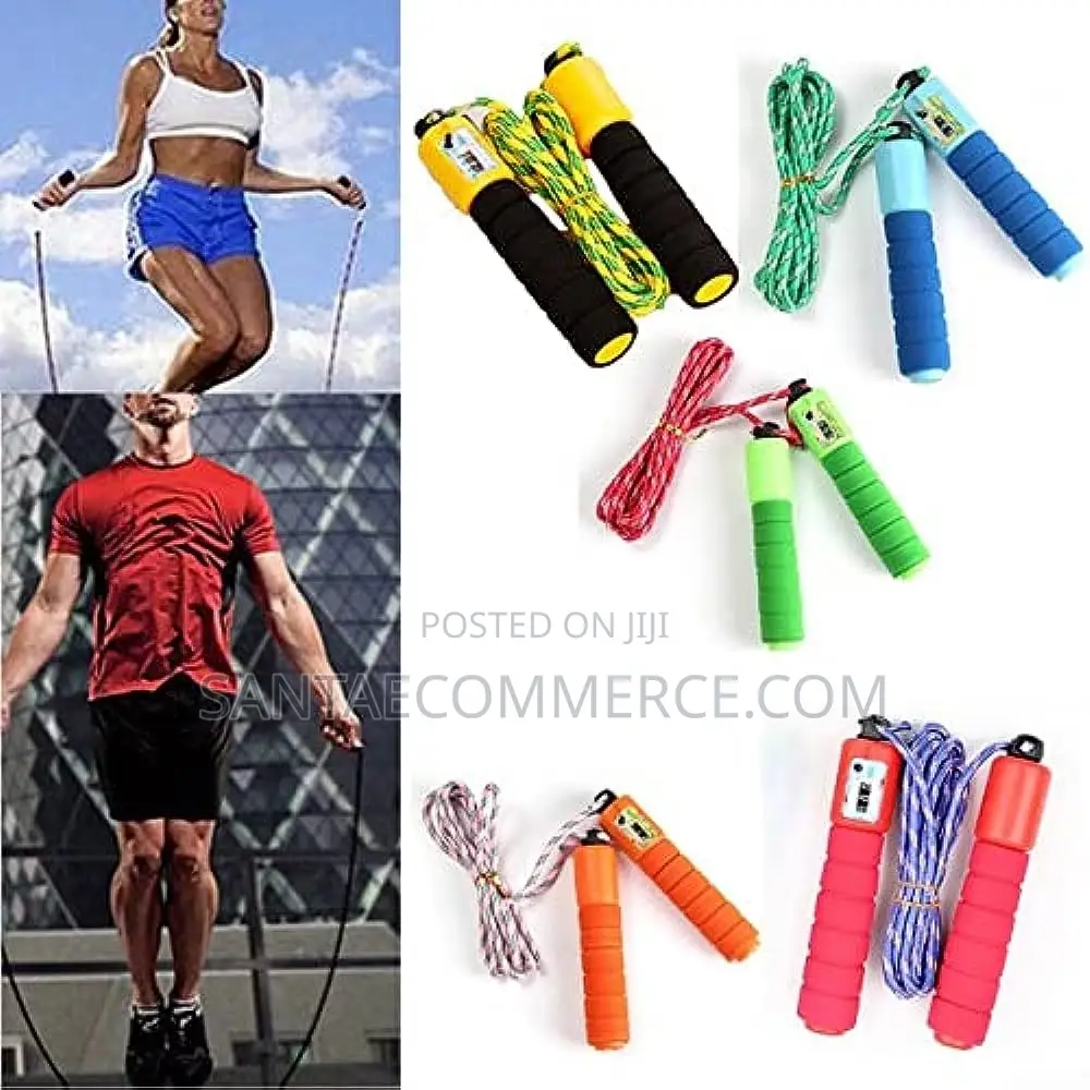 Fitness Skipping and Jumping Rope With Counter