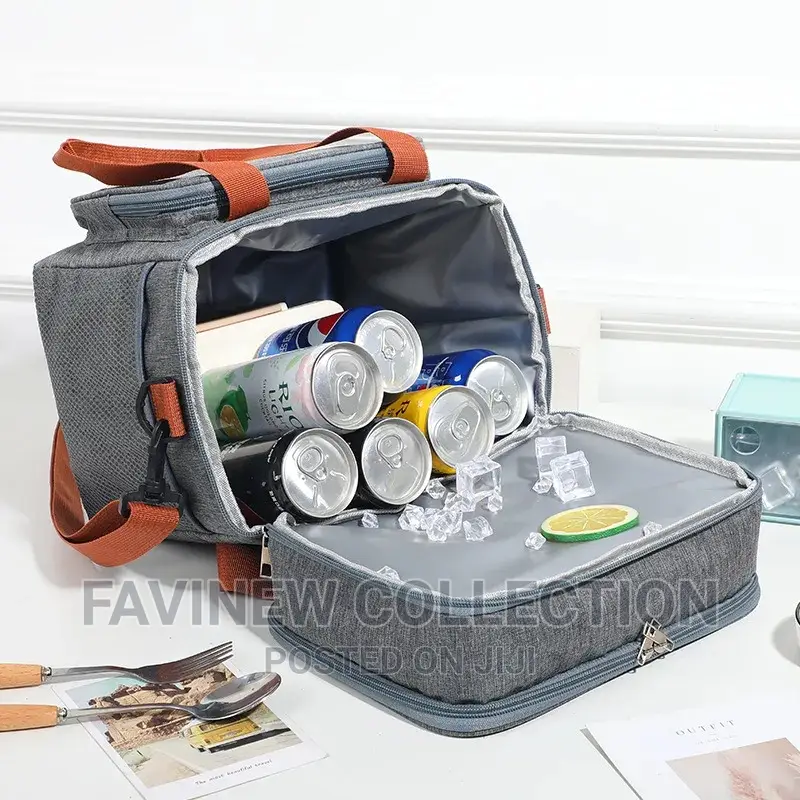 Double Compartment(15L) Insulated Lunch Bag