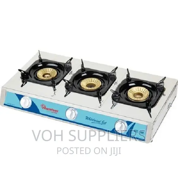 Ramtons RG/530- 3 Burner Gas Cooker- Stainless Steel