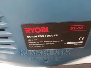 Cordless Fogger-18v-Capacity 2l-Flowrate-0-200ml/Min