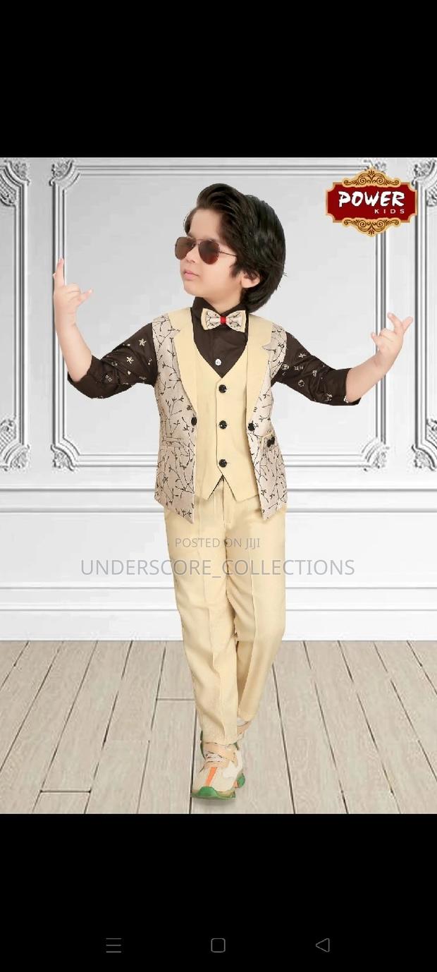 Executive Floral Coat Boys 4 Piece Suit Set - thumbnail 5