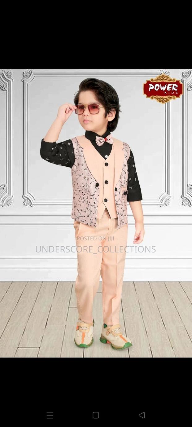 Executive Floral Coat Boys 4 Piece Suit Set - thumbnail 4