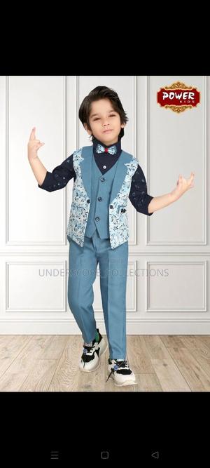Executive Floral Coat Boys 4 Piece Suit Set - thumbnail 2