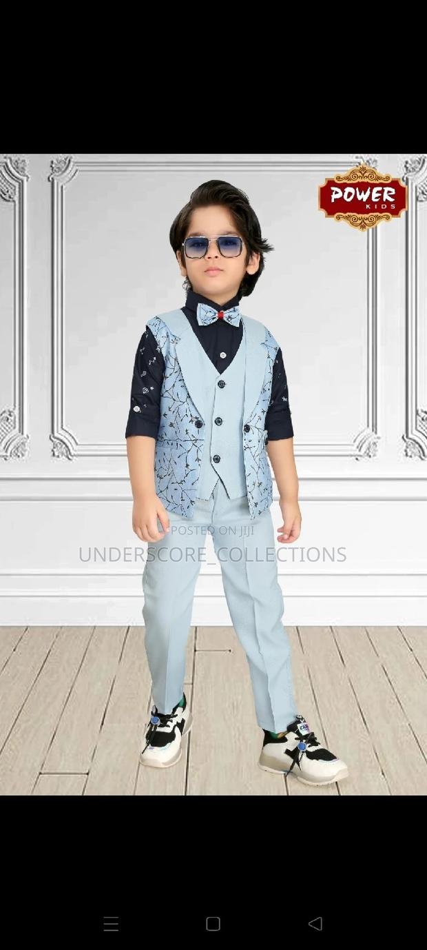 Executive Floral Coat Boys 4 Piece Suit Set - thumbnail 3