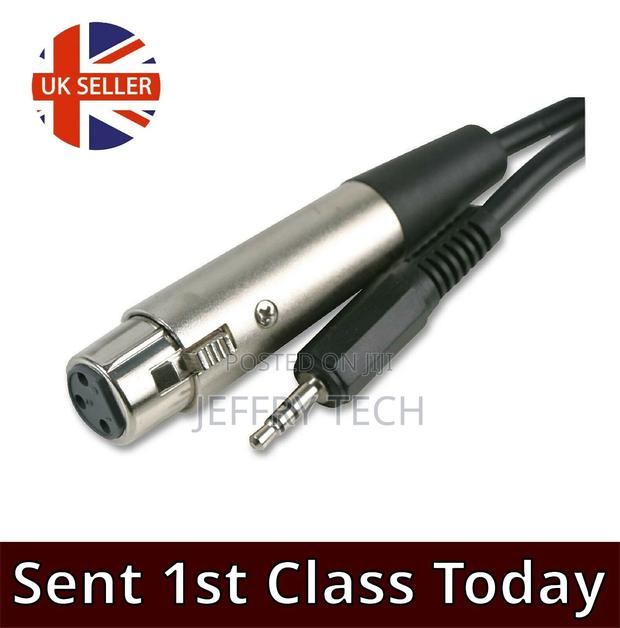 XLR Cable 3.5mm Stereo Jack Plug to Female XLR Socket Audio