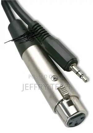 XLR Cable 3.5mm Stereo Jack Plug to Female XLR Socket Audio