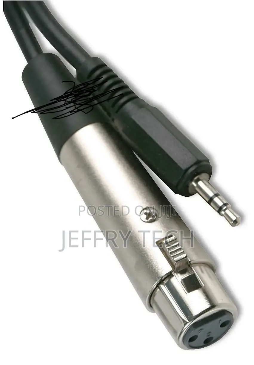 XLR Cable 3.5mm Stereo Jack Plug to Female XLR Socket Audio