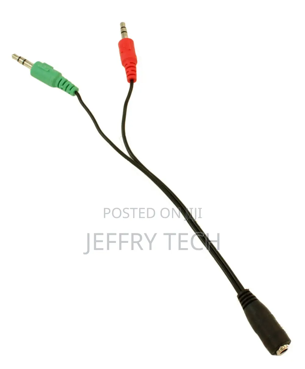 4 Conductor TRRS F to 2x3.5mm M Audio/Microphone (Android) B