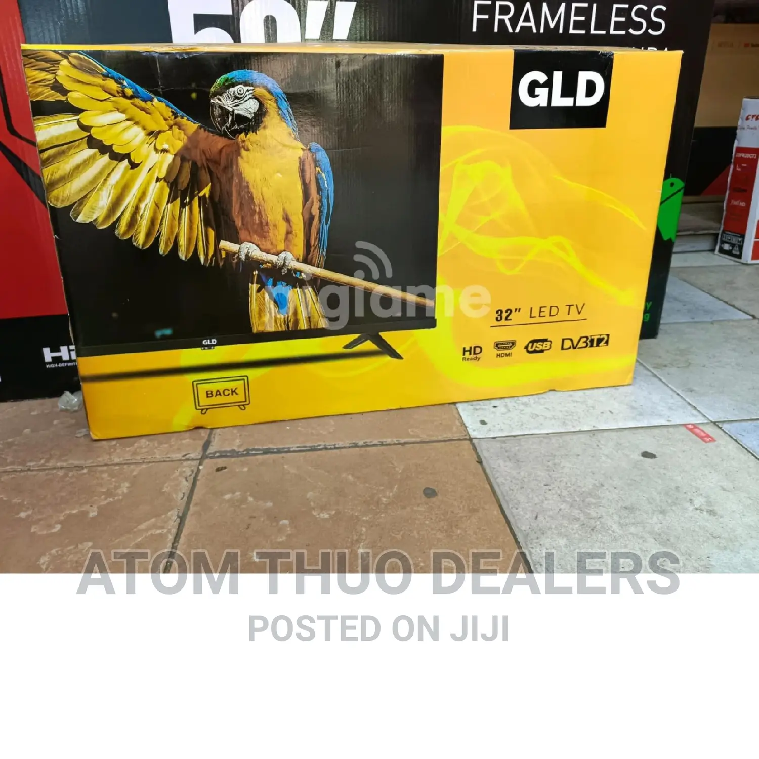 GLD 32 Inches Flameless Digital Tv Inbuilt