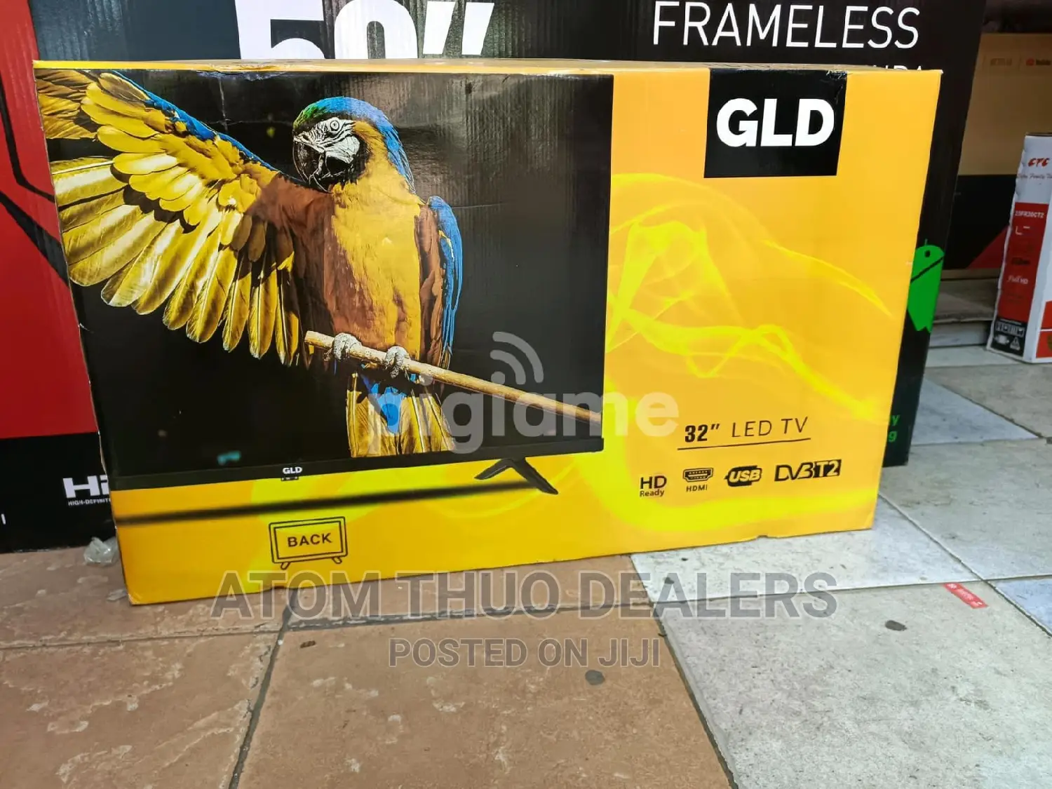 GLD 32 Inches Flameless Digital Tv Inbuilt