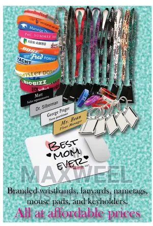 Branded Wristbands, Lanyards, Nametags, Mouse Pads,Keyholder