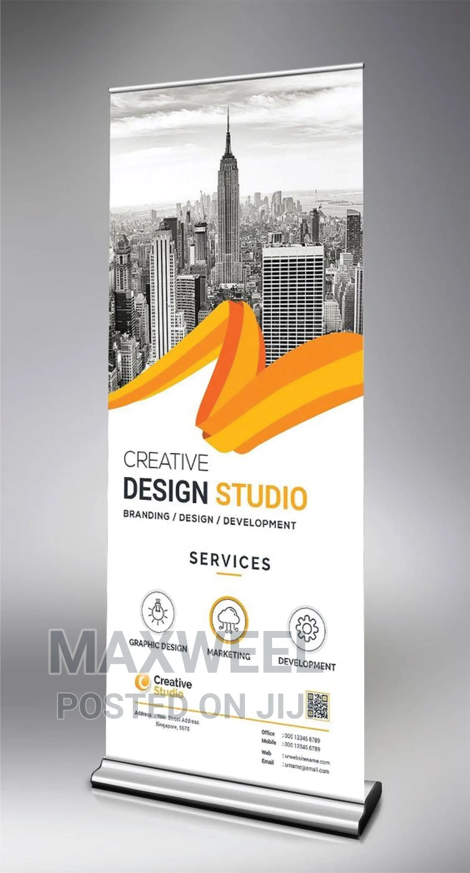 Branded Business Cards, Flyers, Banners and Stickers.