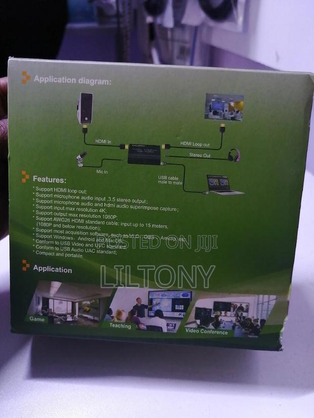 Hdmi Video Capture Card With Audio and Mic - thumbnail 3