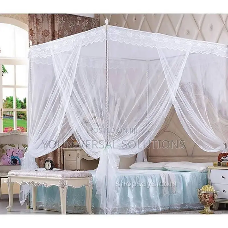 White 4 Stand Mosquito Net