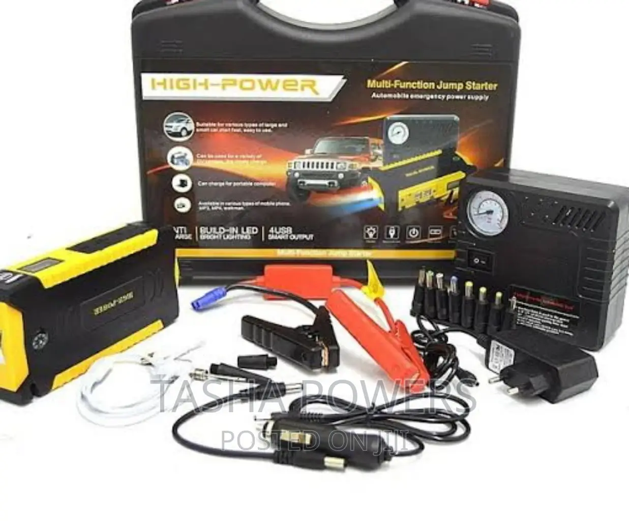 Portable Car Jump Starter Kit With Tyre Inflator in Nairobi Central