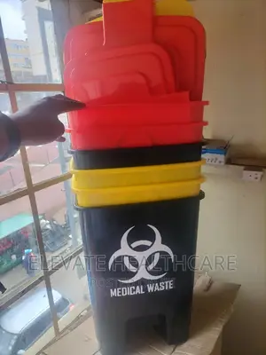 Pedal Bin. 30 Litres Red, Yellow,Orange