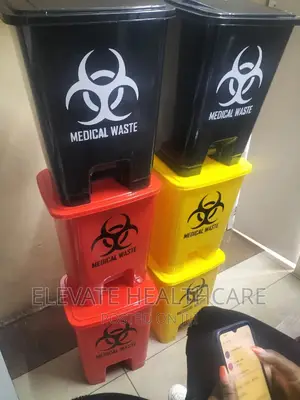 Pedal Bin. 30 Litres Red, Yellow,Orange