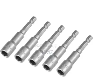YDS 5 PCS 1/4" Quick-Change Hex Shank 8mm Magnetic Nu