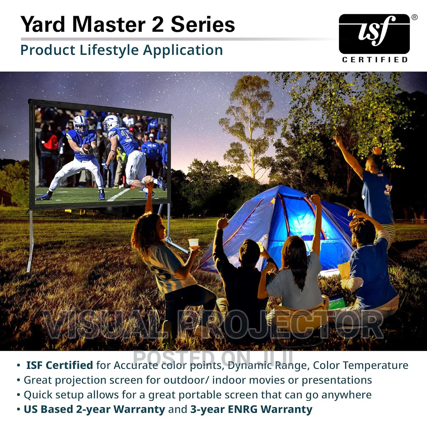 SCREEN PRO Outdoor Portable Fast Folding Projector Screen