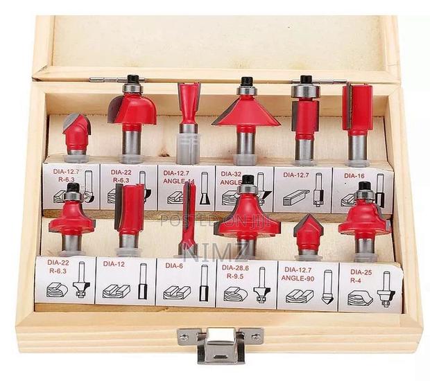 YDS 12pcs 8mm Carbide Router Bits for Wood Cutting - main view