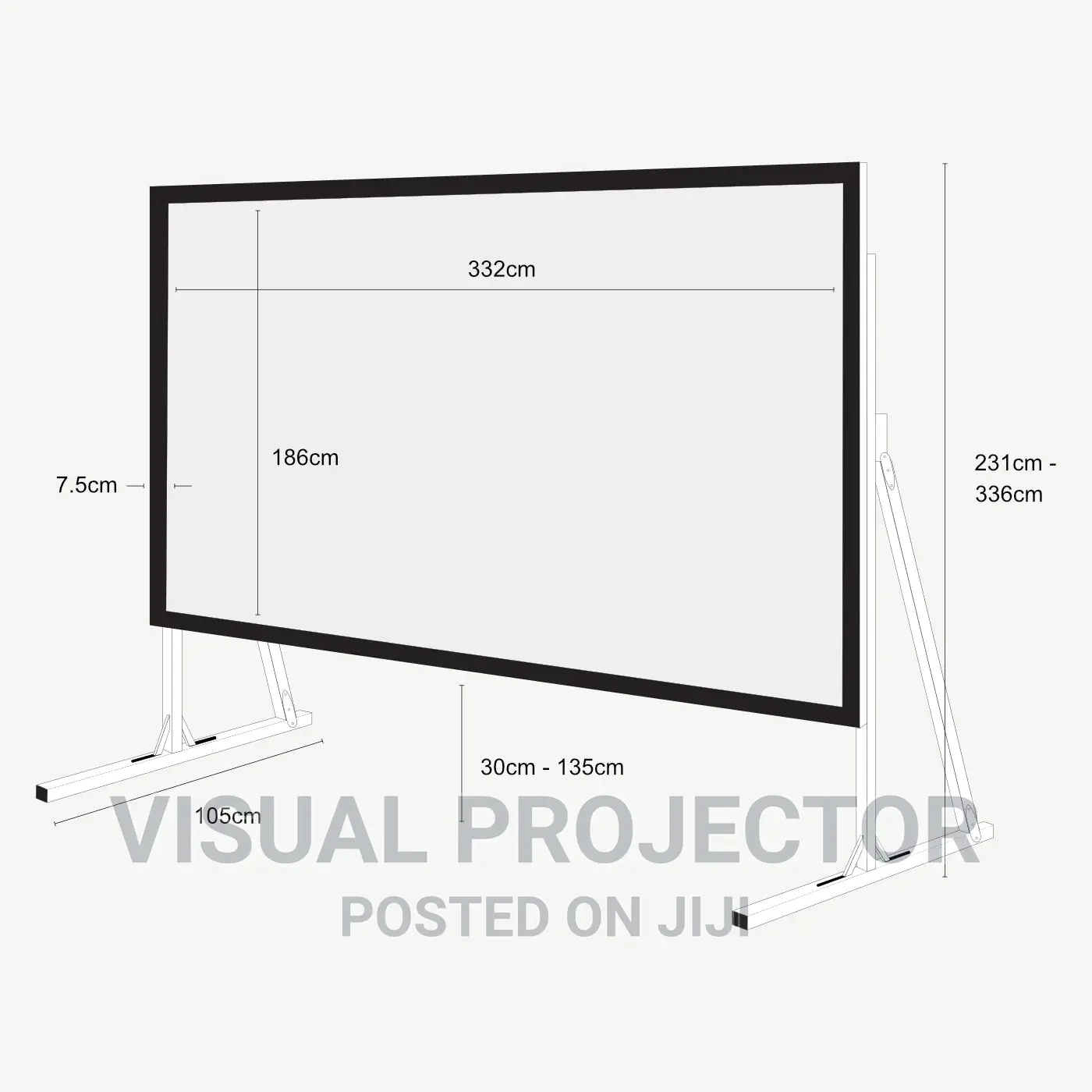 SCREEN PRO Outdoor Portable Fast Fold Projection Screen