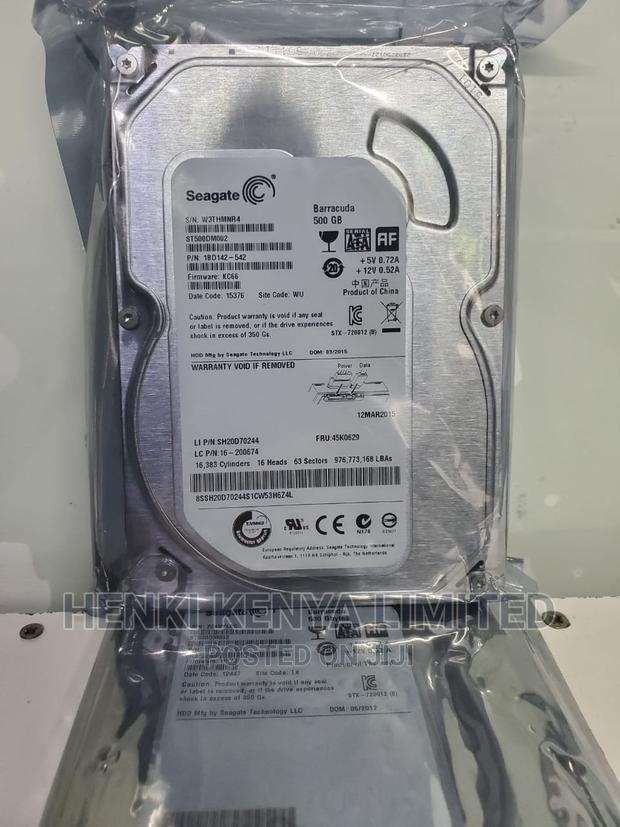 Sealed 500gb Hard Disk/Sata for Desktop
