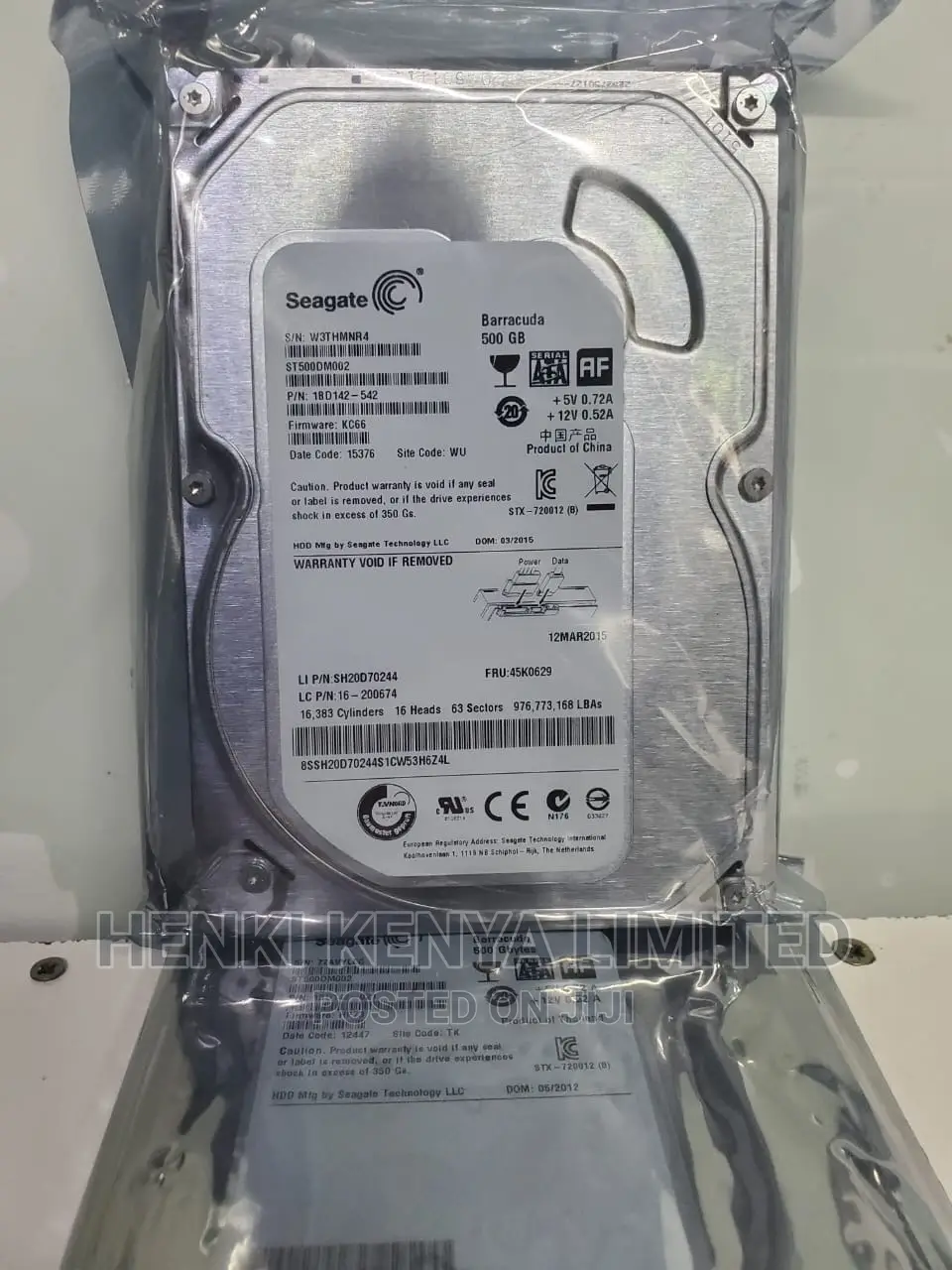 Sealed 500gb Hard Disk/Sata for Desktop