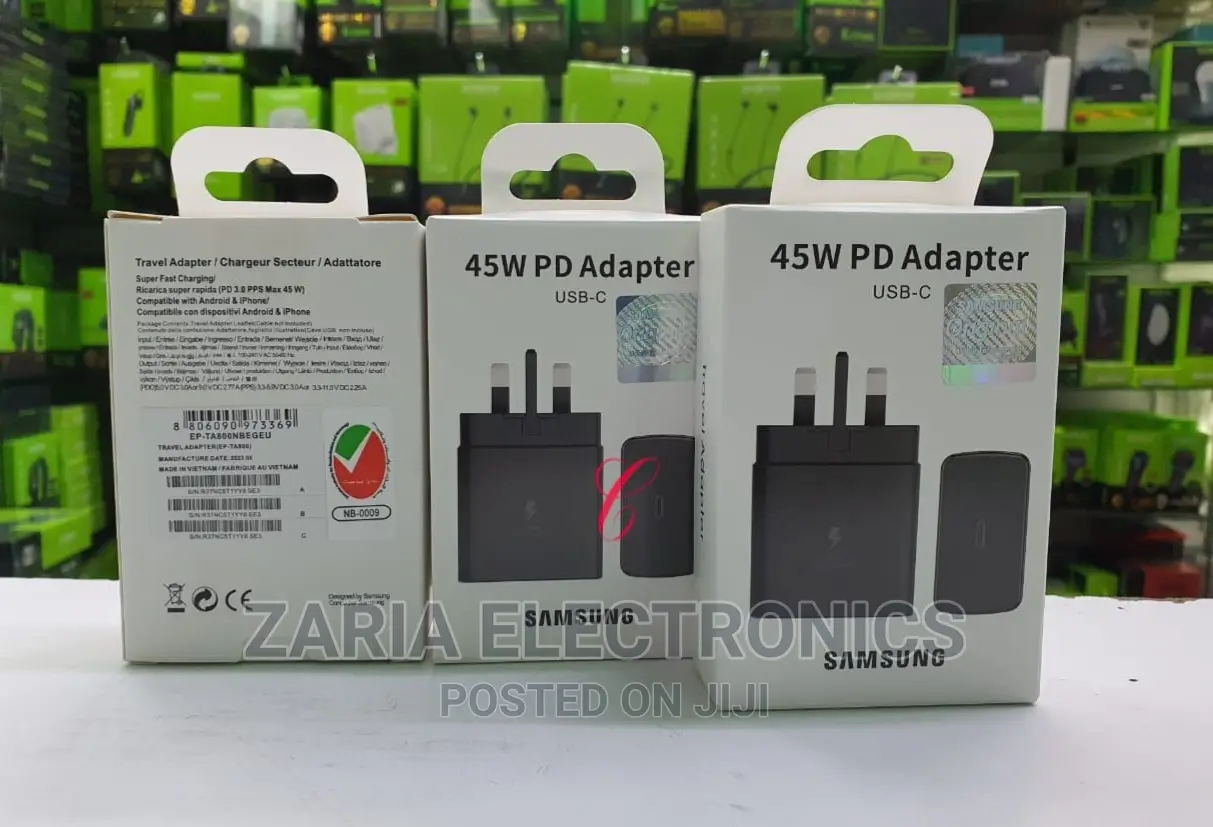 45wats Samsung Power Charger Adapter With Type C Cable