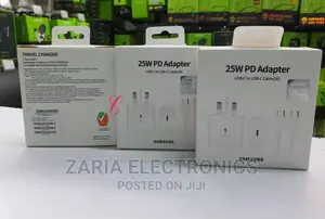 25watts Samsung Power Adapter With Type C Cable