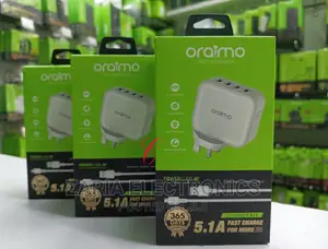 Oraimo Powercube 4ports Charger,Fast Charging