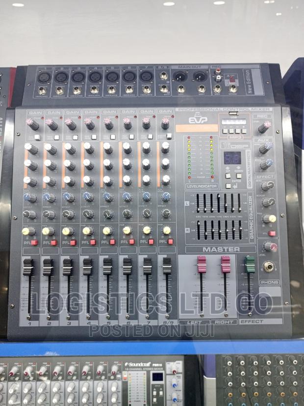 Evp 8-Channel Powered Mixer With Mp3 Bluetooth Player - main view
