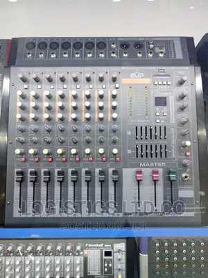 Evp 8-Channel Powered Mixer With Mp3 Bluetooth Player