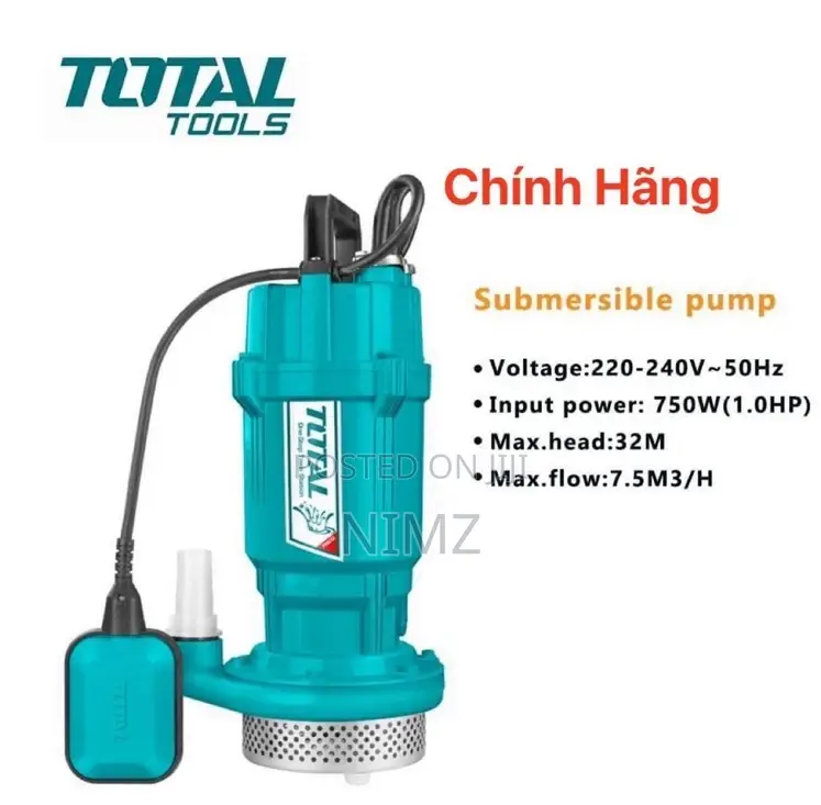 Total Twp67506 Submersible Pump 750W(1.0hp)
