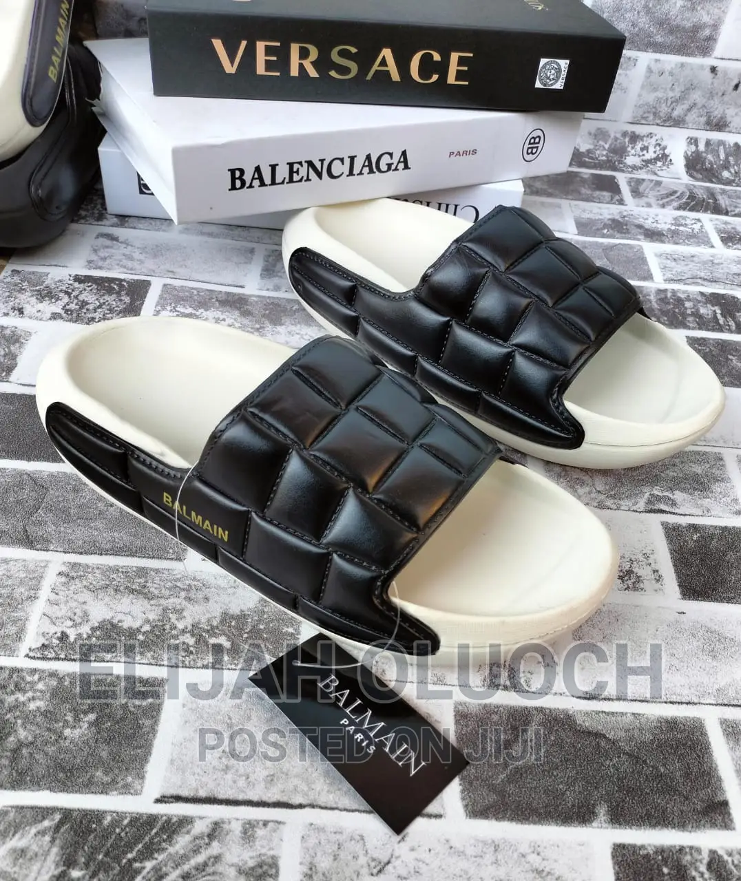 Balmain Paris Slides