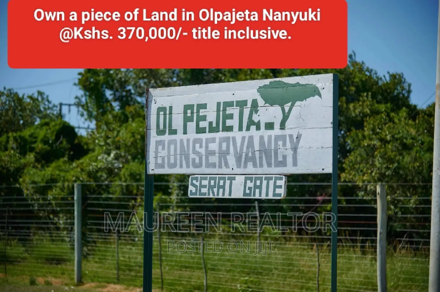 Plots to Buy- Olpajeta Nanyuki