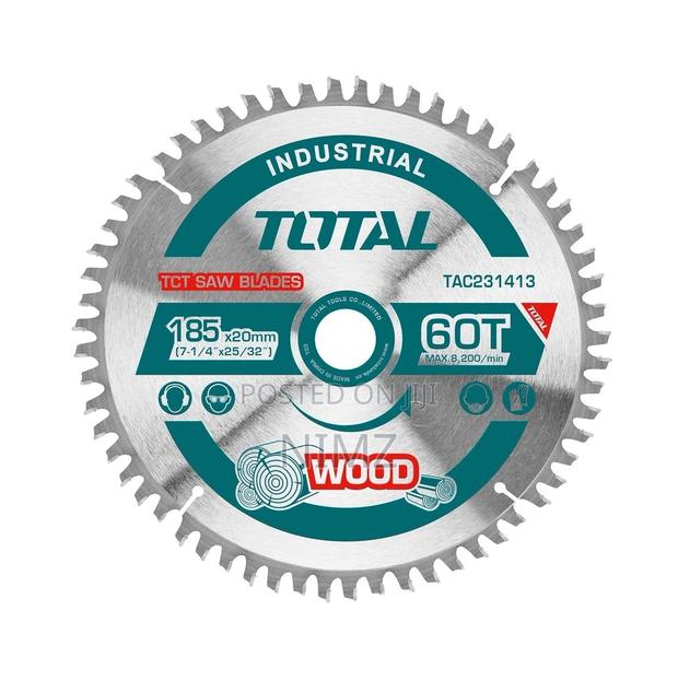 Total TAC231413 TCT Saw Blade 185mm(7-1/4") 60T,Arbor:20mm