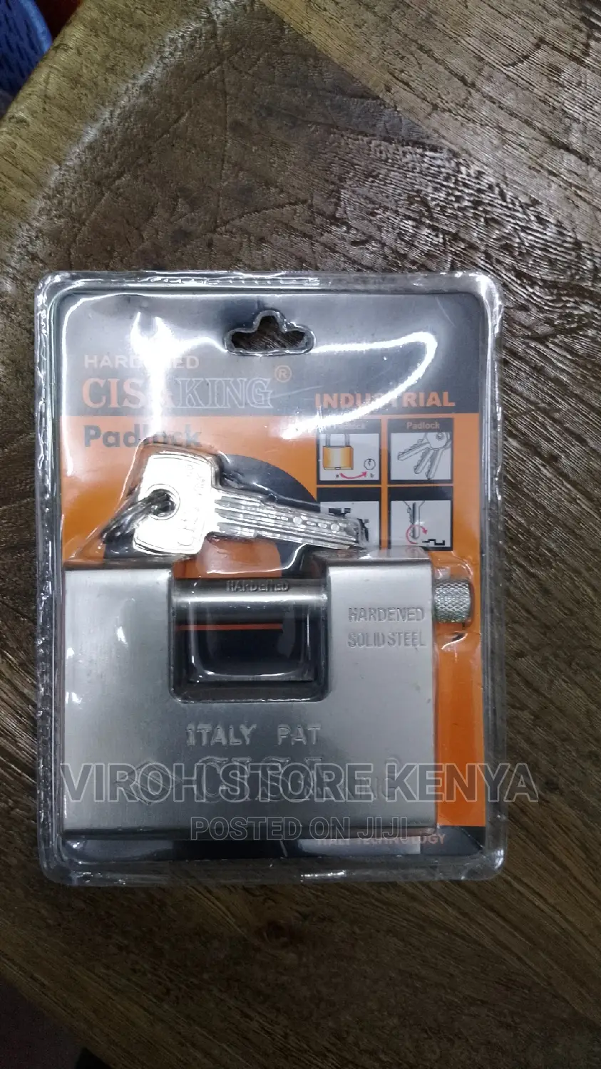 Italy Rectangular Padlock Heavy Duty With Four Keys Lock