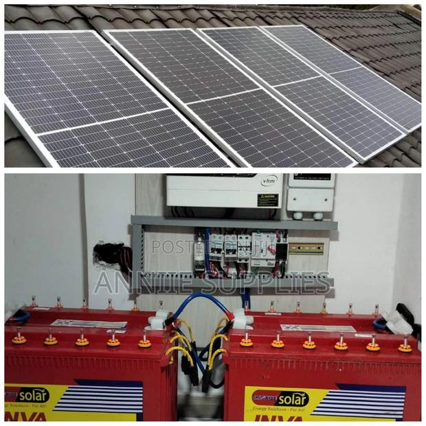 3.0kva Offgrid + (2)200ah Tubular Batteries +(4)350w Solar