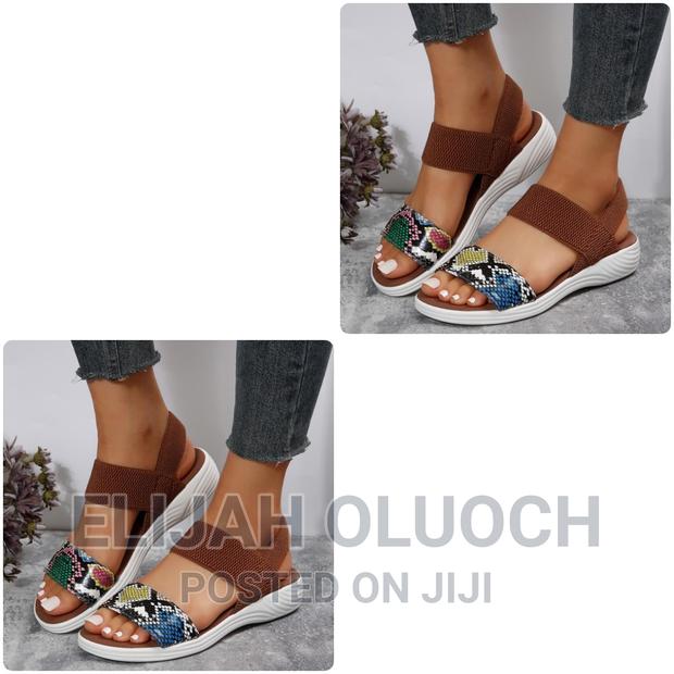 Animal Print Ladies Open Shoes - main view