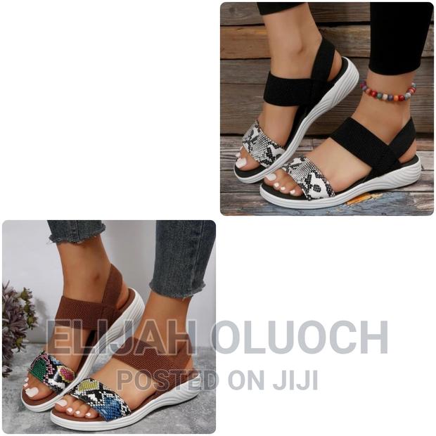 Animal Print Ladies Open Shoes - thumbnail 3