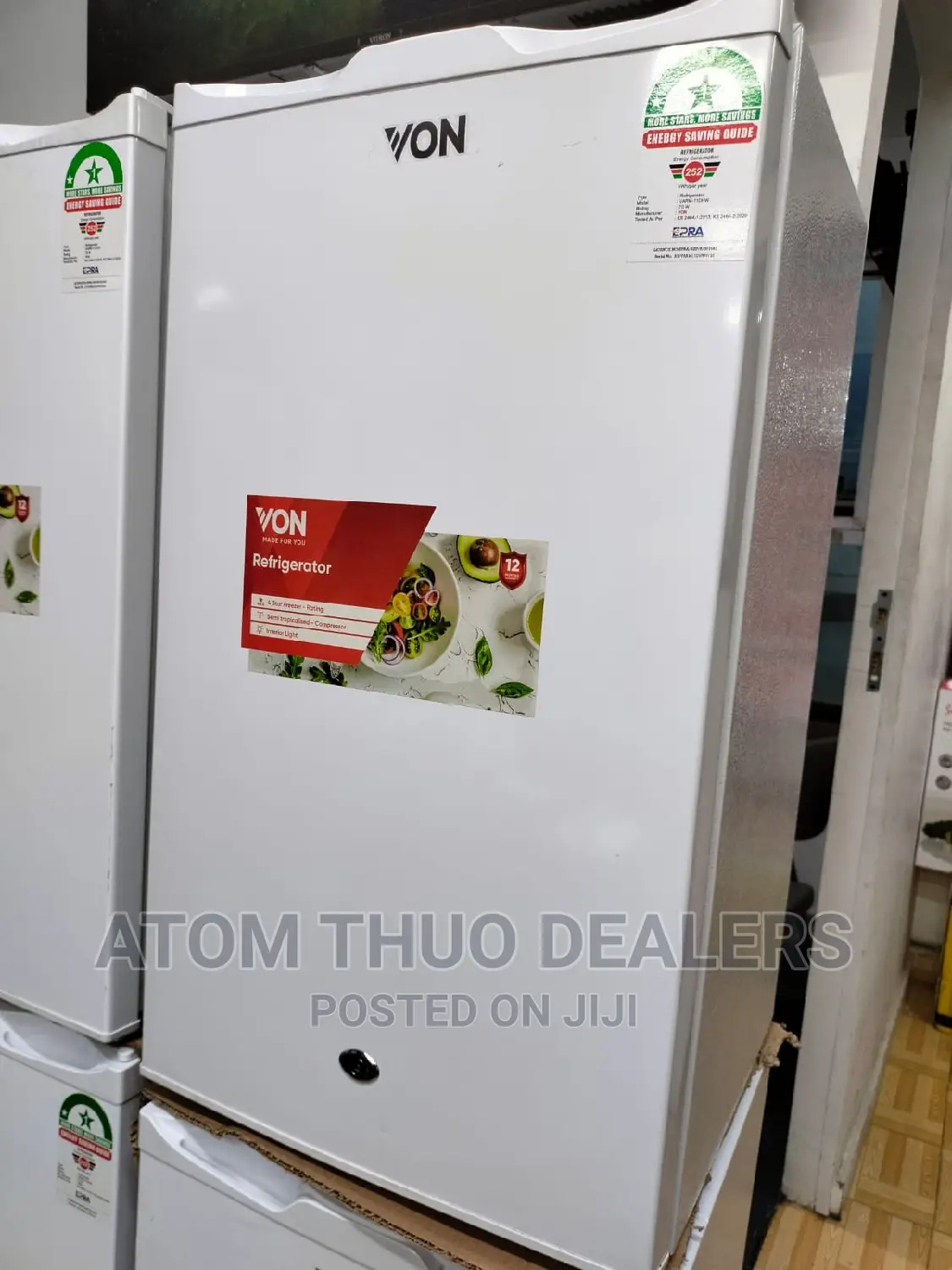 Von 92 Litres Single Door Fridge/ Refrigerator
