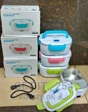 Lunch Box Electric Mettalic Insulated