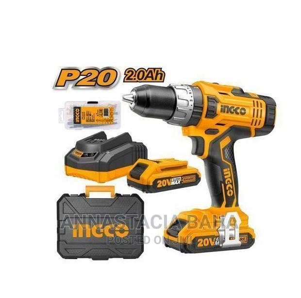 Ingco Lithium-Ion Cordless Drill 20V With Impact Hammer - main view