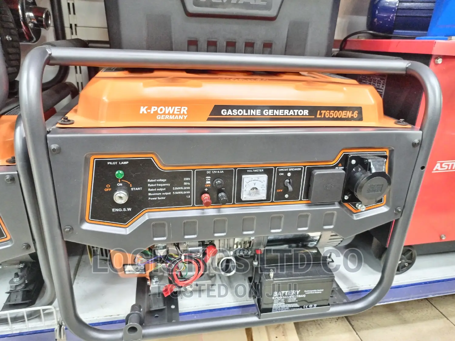Gasoline Generator K-Power Lt6500en-6 5kva - 5.5kva Max