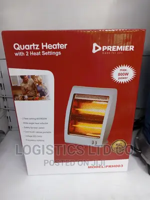 Premier Quartz Portable Electric Room Heater 800W