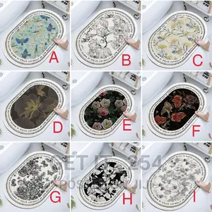 Floral Absorbent Bathroom Mats.Size 40*60cms